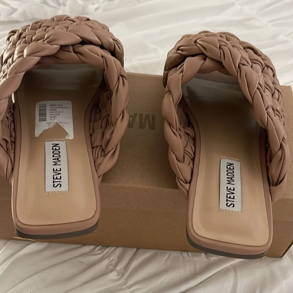 Steve Madden nude Marina braided slides - Picture 3 of 4